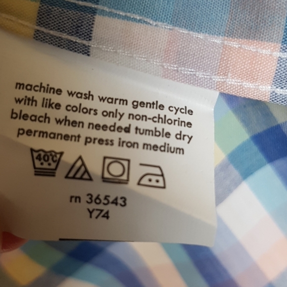 IZOD 16 34-35 button down shirt, new - Picture 6 of 6